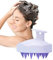 【Phantasy】Kopfhaut Massagebürste, Shampoo Silikon Haarbürste für Peeling und Kopfmassage verwendet werden, um die Durchblutung der Kopfhaut zu verbessern, Lila