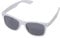 Miobo Sonnenbrillen Party Brillen 1980 style Retro Atzen Nerdbrille Hornbrille Sonnenbrille oder Klarglas Schwarz (Weiss Sonnenbrille)
