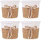 Operitacx 4pièces Pots De Fleurs Tressés Papier De Panier De Décoration Pour Plantes Vertes Accessoire Esthétique Pour Intérieur Dimensions Pour Amateurs De Fleurs Plantes