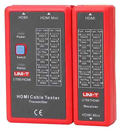 UNI-T UT681HDMI cable tester HDMI/MINI-HDMI high-definition data cable tester manual/automatic shutdown