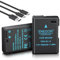 ENEGON EN-EL14/EN-EL14a Lot de 2 Batteries de Rechange USB-C à Charge directe 1600 mAh Compatible avec Nikon DSLR D3100, D3200, D3300, D3400, D3500, D5100, D5200, D5300, D5500, D5600, DF