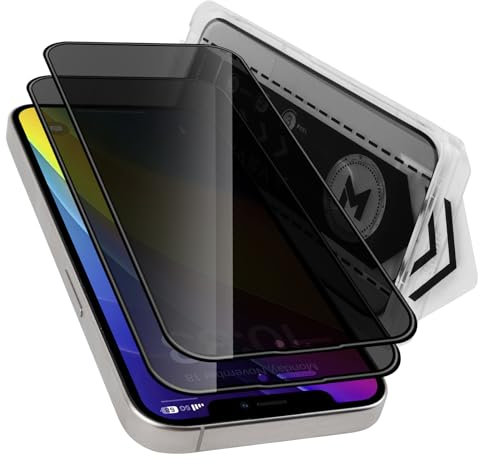 MONASAY [2 Pack for iPhone 11 pro max Privacy Glass Screen Protector [2 Pack Camera Lens Protector][Easy Installation] Matte anti-peep tempered screen Film Case Friendly