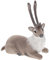 Cabilock 1Stk Simulation Elchdekoration Weihnachtsdekor gemalter Elchanhänger Plüsch-Rentier-Puppe Kinder weihnachtsdeko Tierlandschaftszubehör Nachahmung Hirschschmuck