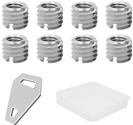 10PCS 1/4 to 3/8 Adapter Camera Screw Set,Stainless Steel Tripod Screw Adapter Reducer Bushing,1/4 Male to 3/8 Female Convert Screw for DSLR/SLR Cameras,Monopods,Ball Heads,Stands and Video Lights