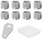 10PCS 1/4 to 3/8 Adapter Camera Screw Set,Stainless Steel Tripod Screw Adapter Reducer Bushing,1/4 Male to 3/8 Female Convert Screw for DSLR/SLR Cameras,Monopods,Ball Heads,Stands and Video Lights