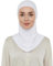 ihvan online, Hijab Unterkappe, Nackenabdeckung Unter Kopftuch Hijabs, Kopfbedeckungen für Frauen, Muslimischer Turban, Weiß