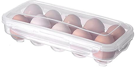 10/18 Storage Box Eggs Tray with Lid Refrigerator Rack Container Holder Fridge