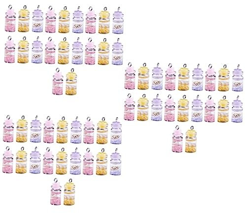 Ciieeo 3sets Add Sparkle to Diy Jewelry Resin Wishing Bottle Charms Pendant Earrings Necklaces Craft Accessory 20pcs*3