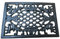 S & S International Westminster Flat Grille Cover [Square] – 9.25”, Black Antique Iron Air Vent Grille with Fixing Screws