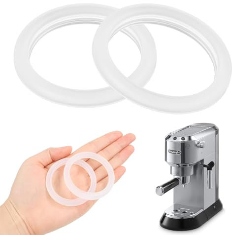 2 Stück Kaffeemaschine Dichtung,Silikondichtung ID Ø47mm,Kompatibel mit Delonghi, für Siebträger Ersatzteile Dichtungen EC680/EC685/EC695/EC820/EC850/EC860