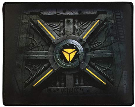 Yenkee YPM 3001 Mauspad, Große Oberfläche, Gaming Mouse pad Gateway, schwarz-gelb