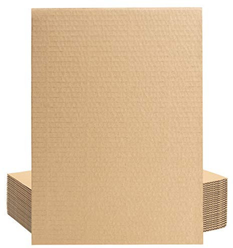 Belle Vous Brauner Karton zum Basteln A4 (24er Pack) - 3 mm Dickes Flaches Kraftpapier A4 für Pakete, Kunst, Handwerk und Verpackung