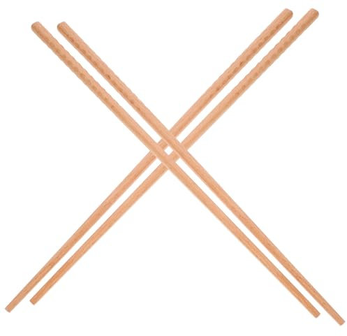 2 Paires de de Cuisson en de Cm Extra Longues de Cuisine en Bois