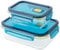 Quid Astral Set 2 Herméticos Vidrio 64cl - 152cl Boro Apto Microondas Apto Congelador Reciclable