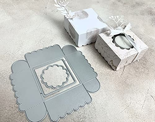 Stanzschablone Geschenk Box Schachtel mit Fenster 3,5x7x7cm BOX , 3-tlg.