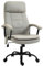 Vinsetto Bürostuhl Massage höhenverstellbarer Chefsessel Gamingstuhl mit Massagefunktion, ergonomischer Drehstuhl Massage Sessel Lendenwirbelsäulenmassage Leinen-Gefühl Beige 63 x 70 x 112-121 cm