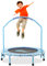 Trampolin Kinder,Ø 96cm Faltbarer Rebounder für Minitrampolin mit verstellbarem Schaumstoffgriff und Sicherheitspolster für Drinnen und Draußen für Jumping Fitness für Jungen Mädchen ab 2 3 4 Jahren