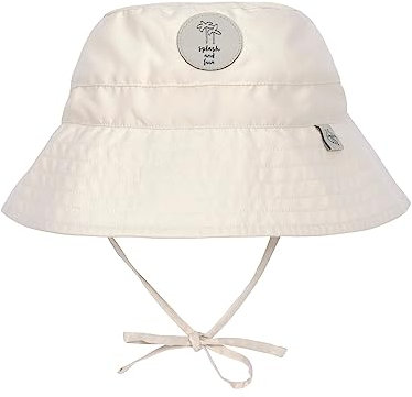 LÄSSIG Splash & Fun Baby und Kleinkind Sonnenhut Fischerhut mit UV-Schutz Creme 50/51 19-36 Monate