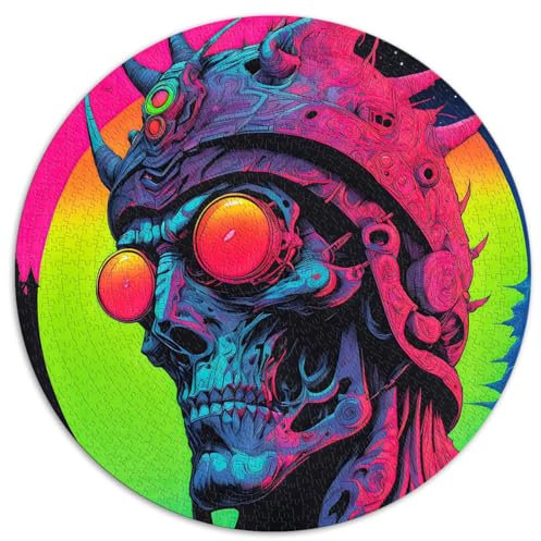 Alien Commander Jigsaw Puzzles for Adults Puzzle Circular Jigsaw Puzzles Cardboard Puzzle 67.5x67.5cm