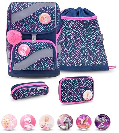 Belmil 405-51 Schulranzen Set 4 - teilig (Amazing Polka Dot 4)