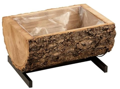 Paris Prix - Cache-Pot sur Pied Tronc en Bois 40cm Naturel