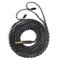 KBEAR ST12 Plus 8 Core 4N OFC, 2-poliges IEM-Kabel, In-Ear-Monitor-Kabel, 2 m, versilbert, HiFi-Kopfhörer-Verlängerungskabel mit 4,4 mm Stecker für KZ ZST/AS10/ZS10/CCA C10/C12, Schwarz