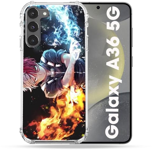 Cokitec Verstärkte Schutzhülle für Samsung Galaxy A36 5G Manga My Hero Academia Shoto