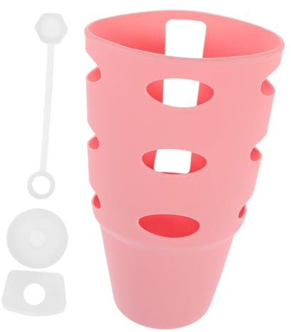 MOTHNUR 1 Satz Silicone Flaschenboden Schutzschicht wasserdichte rutschfeste Silikonhülle für Cup Transparent Teiliges für Sicheren Halt und Schutz Kratzern
