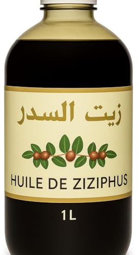 Huile de Sidr (Ziziphus) Pure 1L – Soin Naturel Peau & Cheveux | Hydratante, Nourrissante & Régénérante | Pressée à Froid, 100% Naturelle & Bio – Origine Maroc