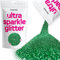Hemway Ultra Sparkle Glitter - Emerald Green | Metallic Flakes for Resin & Epoxy Crafts | Supplies for Tumblers, Festival, Hair, Face, Body, Eye & Nail Art Decoration | 100 g