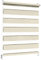 Sonnenschutz-HH - Doppelrollo Klemmfix ohne bohren Duo-Rollo Kettenzugrollo Seitenzugrollo AUSSENMAß Breite 55 x 150 cm Höhe - Leinen-Struktur creme