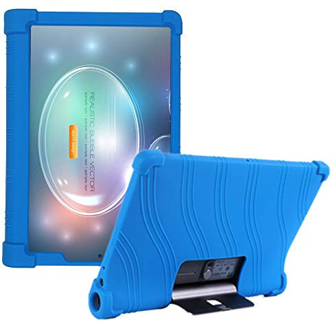 HminSen Case for Lenovo Yoga Tab5 YT-X705F 2019 Smart Tablet Cover for Lenovo Yoga Tab 5 Kid Friendly Silicone Cases (Navy Blue)