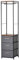 HOMCOM Coat Rack with 3 Drawers Storage Rack with Steel Frame for Bedroom Hallway Home Furniture Grey