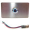 TronicXL Beleuchtete V2A Edelstahl Klingelplatte Klingelknopf I Made in Germany I Unterputz Klingel Schild I mit LED Beleuchtung I Türklingel Taster Klingelschild Doorbell silber beleuchtet (Blau)