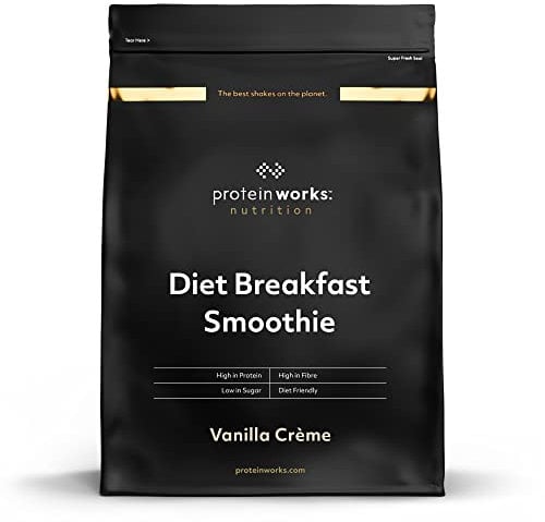 Protein Works - Ultimate Diet Breakfast Shake, Low Calorie Breakfast Shake, High Protein, Low Sugar Breakfast, 9 Servings, Vanilla Crème, 500g