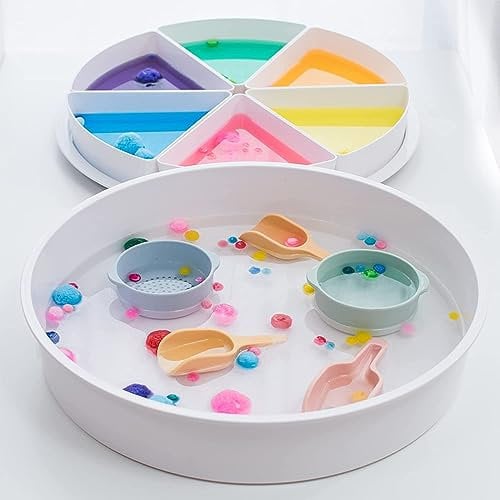 Plateau de Jeu Inspire My Play – Plateau Tuff avec Couvercle - Plateau de Jeu désordonné pour Tout-Petits - Plateau de Jeux sensoriels pour Enfants - Idéal pour Les Jeux de Sable et d’Eau