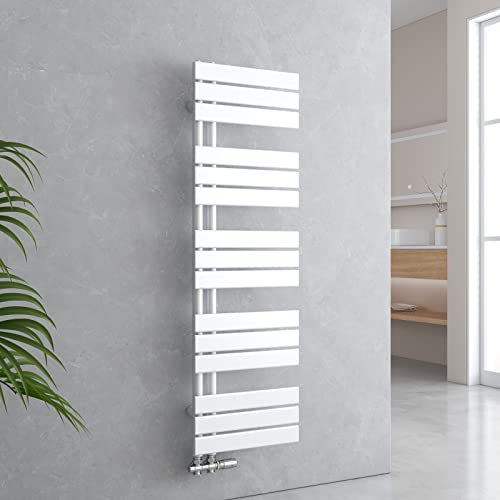 EMKE SFTR1340X1W-ADR Radiatore da Bagno, Bianco, 1320x400 mm