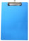 1er Alu Klemmbrett A4 mit gummierter Metalklemme, Schreibbrett DIN A4 mit Aufhängeose, Pad Halter Clipboard - Stabile Aluminum Schreibplatte - Schreibblock 1er Pack in Blau - TKD8025-blue-1x