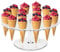 RANJIMA Eistüte Halter, 16 Loch Acrylic Eistütenhalter, Eiscreme Ständer Eiswaffelständer, Sushi Eistüte Cupcake Ständer Kegel Kochen Rack Eiswaffelhalter für Weihnachten Geburtstag Party Dekoration