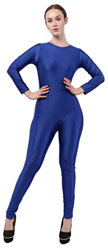 Carnavalife Maillot de Danza Ballet Mujer, Mono de Cuello Redondo con Manga Larga, Body Ajustado de Cuerpo Completo de Gimnasia Rítmica Leotardo de Patinaje