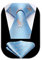 HISDERN Krawatte Hellblau Herren Krawatten Giraffe Muster mit Einstecktuch Krawatte Hochzeit und Taschentuch Set