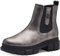 s.Oliver Damen Chelsea Boots mit Reißverschluss Vegan, Silber (Pewter), 40 EU