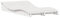 vidaXL Lettino Prendisole Bianco 205x110x31,5cm Legno Massello di Pino