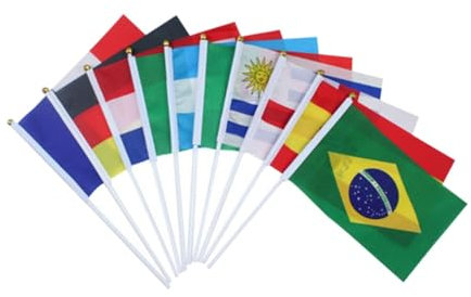40St Länderflaggen Flaggen Der Welt: Kleine Flaggen Mit Stab Flaggen des Landes kleben schreibtischdeko schreibtisch dekoration Banner schmücken auf Stick handgehaltene Fahnen
