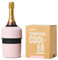 Huski Champagne Cooler | New | Award-Winning Iceless Design with Detachable Bottle Stopper | Keeps Wine Cold up to 6 Hours | Fits Most 750ml Champagne, Prosecco & Sparkling Wine Bottles (Powder Pink)