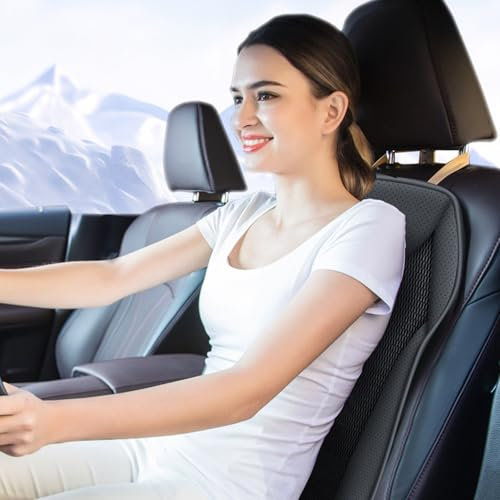 Kelim Kissen 40 und komfortabel in Ihrem Auto mit unserem belüfteten Auto-Sitzkissen mit Ventilator und USB-Anschluss für den Sommer. Erleben Sie eiskalte Klimaanlage während der (Black, 126X51cm)