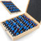 JDQTPOET 1/2-Inch Shaker Router Bit Set 43 PCS, Round Ove Panel Round Over Cabinet Door Router Bits Sets, Wood Milling Tool, Groove Tongue Cutter Tool for Woodworking(1/2, YXD-422A5)