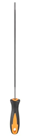sourcing map Chainsaw File, 3.2mm (1/8-inch) Round Sharpening Files Tool with Plastic Handle for Chain Chainsaw Sharpening, Grinding, Grey