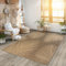 the carpet Kansas - Alfombra para Exterior e Interior con Aspecto de Yute Natural, Resistente a la Intemperie, Apta para Patio y jardín, Crema, 60 x 90 cm