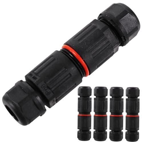 Mobestech 5pcs Waterproof Connector Outdoor Electrical Cable Gland Ip68 Cable Glands Outdoor Sockets Waterproof